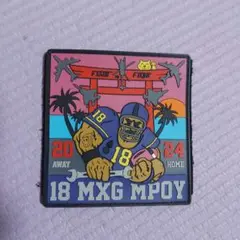 沖縄米軍基地　アメリカンフットボール ワッペン 18 MXG MPOY