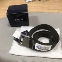 【未使用タグ箱付】Kent IN TRADITIONオリーブ迷彩リングベルト