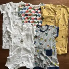 ベビー　夏物ロンパース　5着まとめ売り　80.90 男の子