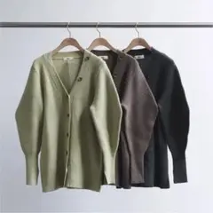 Uhr ウーア ConstructiveVNeckCardigan biotop