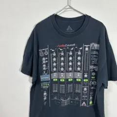 Audio tee 音楽 tシャツ ミキシング 00s y2k レア ブラック