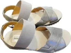 【新品未使用】クロールバリエ　COULEUR VARIE シルバー サンダル S