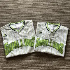 ヤクルトスワローズ SWALLOWS クルー ユニフォーム　 MサイズとLサイズ