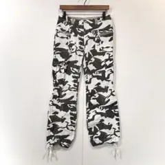complete girls（XS）ミリタリーカーゴパンツ　綿　ポケット　カーキ