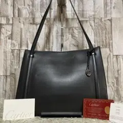 極美品 超希少 カルティエ カボション マストライン トートバッグ ワンハンドル
