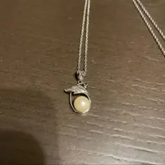 パール シルバー ネックレス アクセサリー