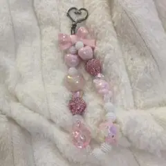 ピンク ハート ストロベリー 携帯ストラップ