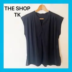 ☆THE SHOP TKザショップティケーレディースブラウスサイズL ブラック