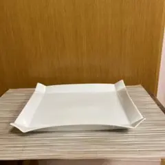【未使用品】瀬戸焼　角皿　青白磁　盛り皿