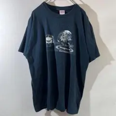 T-75 GILDAN スペーストレイン プリント ブラック Tシャツ Lサイズ