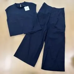 新品　ironari セットアップ　パンツ　ネイビー