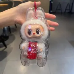 Labubu ラブブぬいぐるみカバー 透明ケース コカ・コーラ