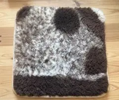 天然柄ムートンクッション シートタイプ 40×40cm 座布団