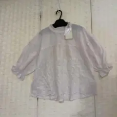 新品 dgy コットンレース刺繍ワイドプルオーバー