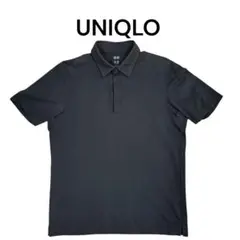 ユニクロ エアリズム ポロシャツ ブラック サイズL UNIQLO