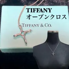 【極美品】Tiffany ティファニー オープンクロス シルバー 925