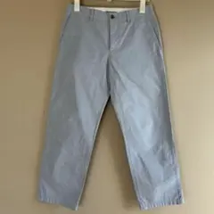 マーガレットハウエル コットンリネン　パンツ　サックスブルー
