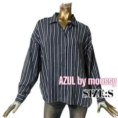 ⭐️A705⭐️ AZUL ♥ シースルー シアー ストライプ 長袖 シャツ