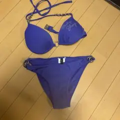 パープル ストーン装飾 ビキニ　ベイビーシュープ