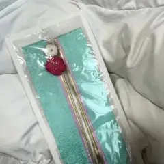 椿花付きパステルカラー重ね襟