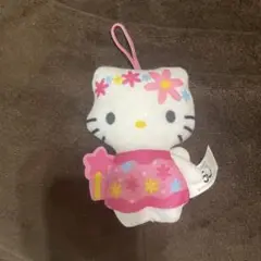 ハッピーセットハローキティ ぬいぐるみキーホルダー