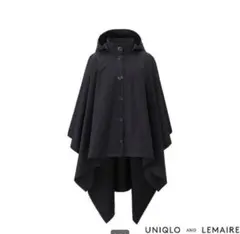 ユニクロ×LEMAIRE　ウールカシミヤ ケープ＋　ポンチョコート　ブラック 2025年最新】LEMAIRE ユニクロ ケープの人気アイテム - メルカリ