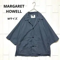 MARGARET HOWELL コットンリネン 5分丈シャツジャケット Mサイズ