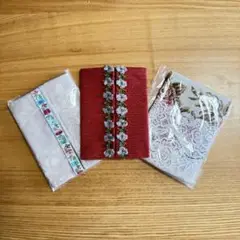 ハンドメイド　ポケットティッシュケース　3つセット