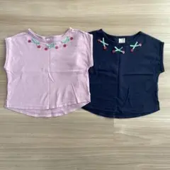 ☆ petit main さくらんぼTシャツ 100size 2点セット