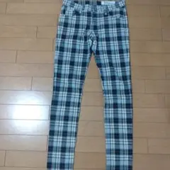 Wovenberg チェック柄 スキニーパンツ