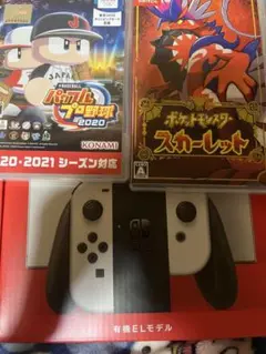 Switch 有機ELモデル ポケモンSVスカーレット ソフト パワプロ
