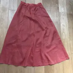 SHIPS 赤のロングスカート