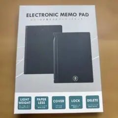 【新品•未使用】 カバー付き電子メモパッド　ブラウン