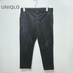 【UNIQLO】ユニクロ　チノパン　カジュアルパンツ　メンズ　ブラック　L
