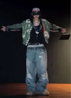 PROJECT/ GR TROMPE-L'IL DENIM PANTS ニキ着用