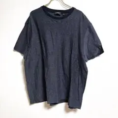 ✨人気✨ theory 【XXL】 Tシャツ クルーネック 綿100％ 上品 紺