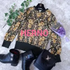 HERNO イタリア製 カーディガン 金ボタン