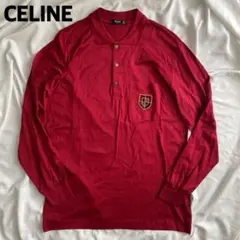 新品未使用品✨ CELINE セリーヌ 胸の刺繍が雰囲気抜群❗️ ロングポロシャツ