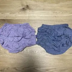 ミミプポン　ブルーパープルパンツ70-80