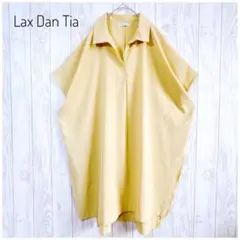 Lax Dan Tia スキッパーチュニックワンピース 体型カバー ゆったり L