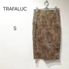 1404＊ZARA ザラ TRAFALUC ヒョウ柄 タイトスカート S