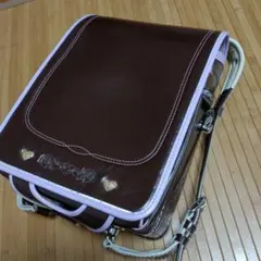 ブラウンとパープルのランドセル