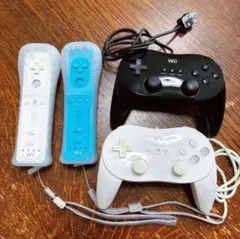 Wiiリモコン・クラシックコントローラー4個セット