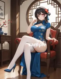 AIイラスト　美女 L版サイズ 1点物 C17