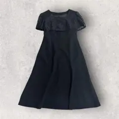 黒ワンピース❣️結婚式 二次会 パーティー 発表会 フォーマル 礼服 半袖
