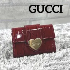 ✨️超美品✨️素敵✨️グッチ キーケース 6連 グッチシマ GG ブラウン GUCCI グッチ 6連 キーケース マイクロ グッチシマ ダーク