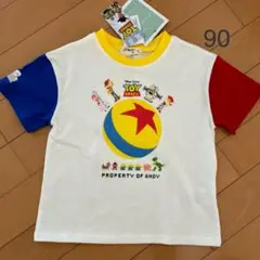トイストーリー ウッディ バズ ピクサーボール Tシャツ 90