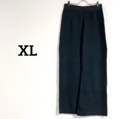 即購入OK✨【XL】ブラック ワイドパンツ ウエストゴム 黒