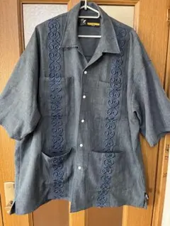 FAT 刺繍入りキューバシャッツ　オーバーサイズ