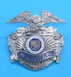 LAPD　実物　ポリスシャツ（ポリスバッジ付属しません） 警部】LAPD ポリスバッジ 警察グッズ 個人装備 サバゲー